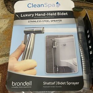 Brondell CleanSpa Luxury Hand-held BIDET Sprayer Stainless Steel NEW